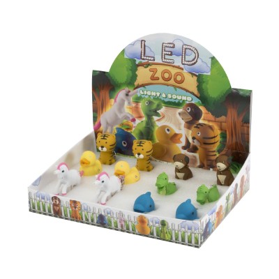 Breloc cu figurine LED, 3xLR1130 - LED ZOO